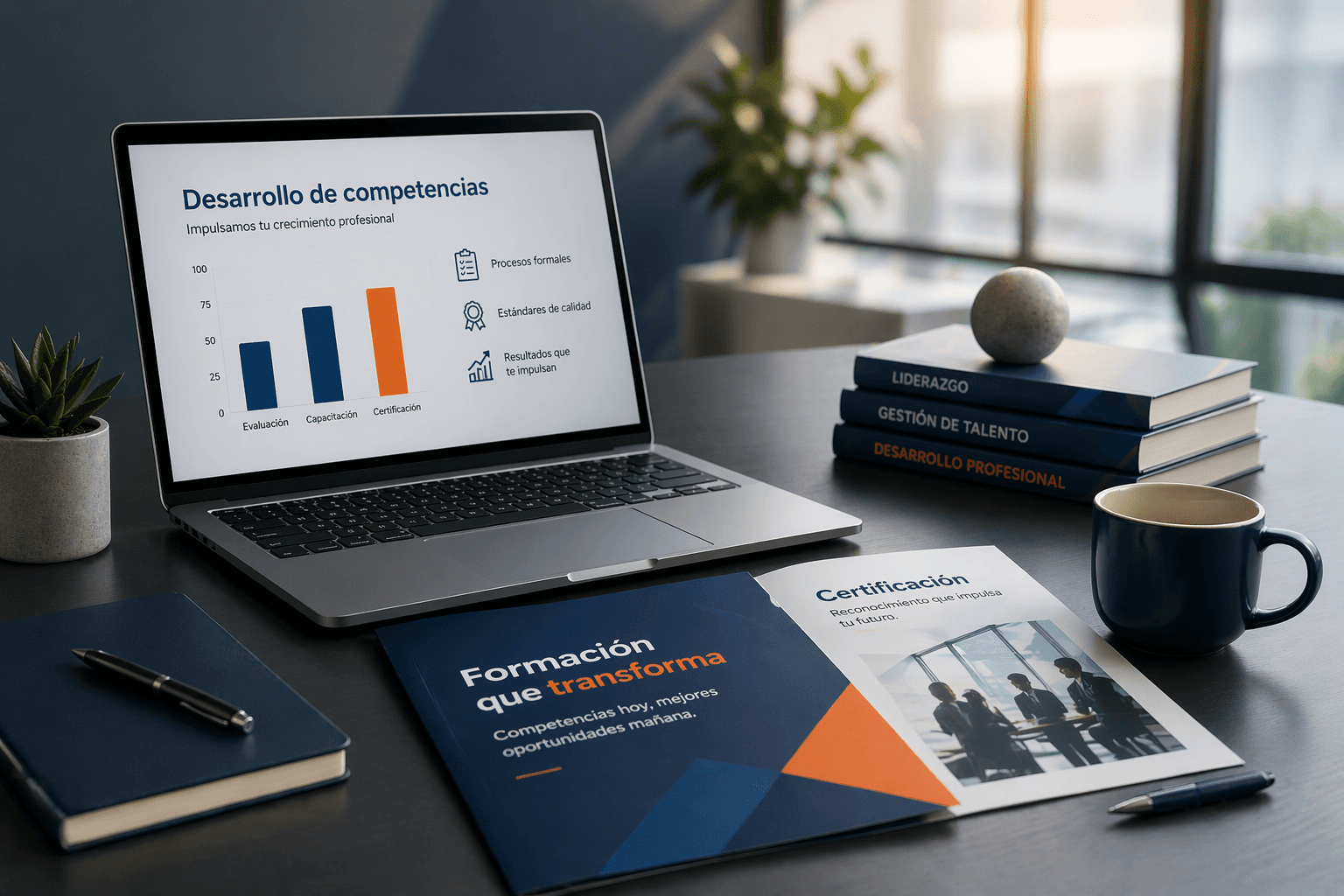 Materiales corporativos de formación y certificación profesional de CECOC